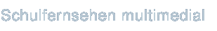 Schulfernsehen multimedial