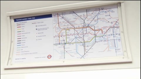 Eine Karte der Londoner U-Bahn, die London Underground.