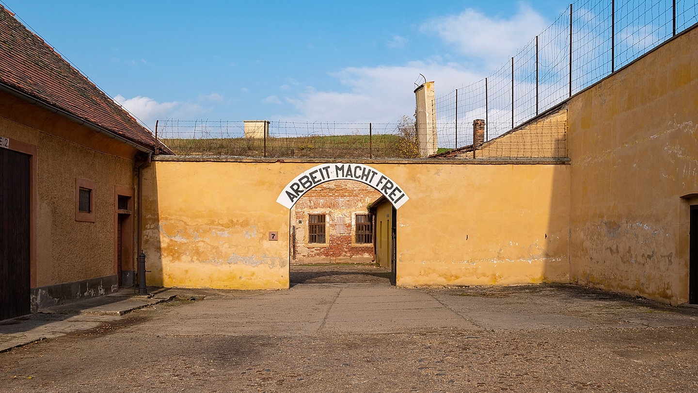 Das Eingangstor des Konzentrationslager Theresienstadt