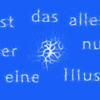 Schriftzug "Ist das alles hier nur eine Illusion"