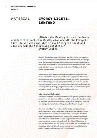 Modul 5, Text: Lontano