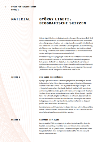 Modul 1, Text: Biografische Skizzen