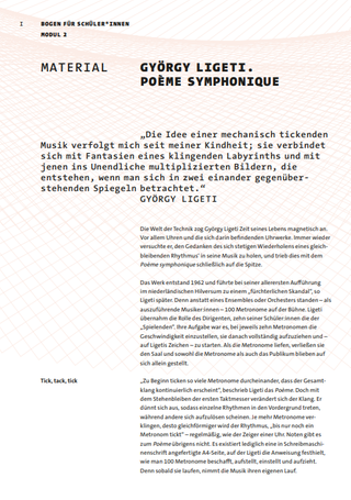 Modul 2, Text "Poème Symphonique"