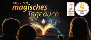 Kinder vor dem magischen Tagebuch