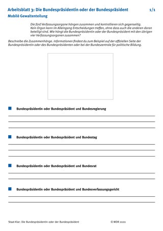 Arbeitsblatt 3: Gewaltenteilung