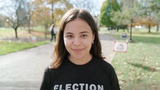 Die 21-jährige Demokratie-Aktivistin Molly Duffy aus Ohio