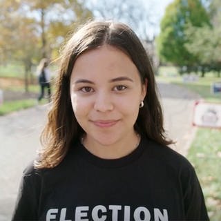 Die 21-jährige Demokratie-Aktivistin Molly Duffy aus Ohio