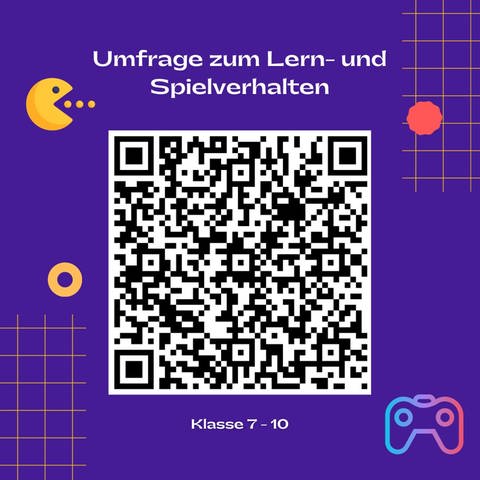 QR-Code zur Umfrage zum Lern- und Spielverhalten