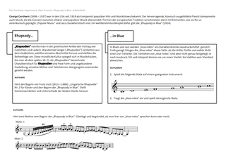 Arbeitsblatt "Musik hören und kontextualisieren"