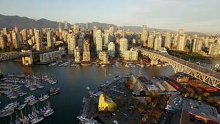 Die Stadt Vancouver in British Columbia