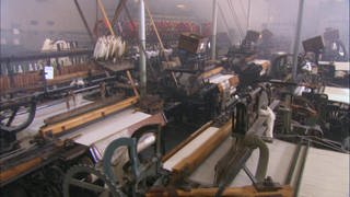 Die Dampfmaschine revolutioniert Landwirtschaft und Textilindustrie